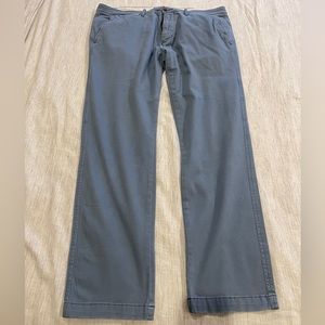 Mens Abercrombie & Fitch Light Blue Skinny Chino Pants 36x32
